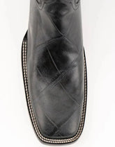 Ferrini Jesse Men's Print Alligator Boots Handcrafted Black 4359304